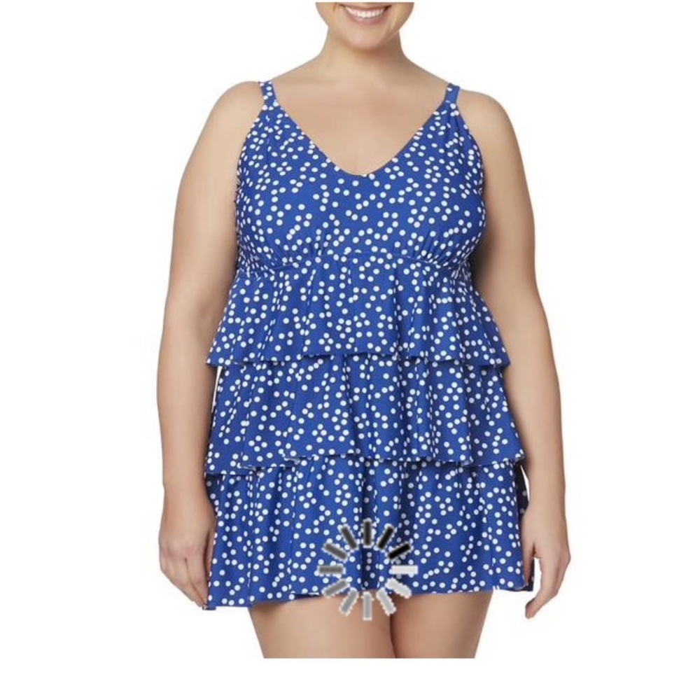 🆕 Jaclyn Smith Tiered Swim Dress